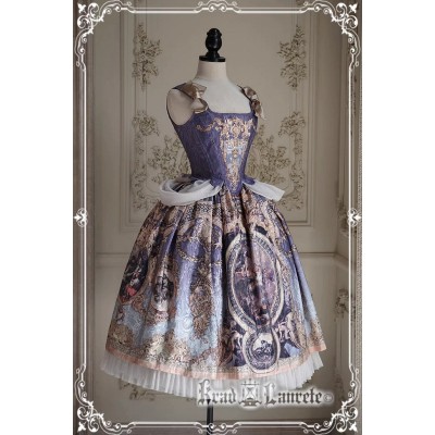 Krad Lanrete Le Retentissement De Versailles SP Shirred Top, Corset Top and Open Front Skirt Sets(Limited Reservation/7 Colours/Full Payment Without Shipping)